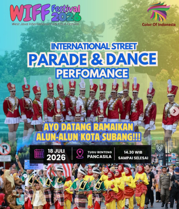 West Java International Fun Folk Festival (WIFF) 2026 – International Street Parade & Dance Performance